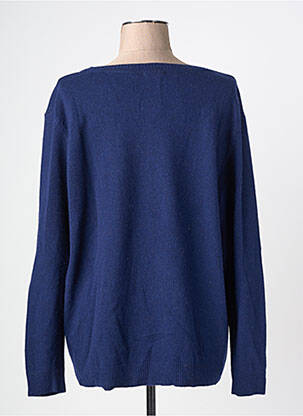 Pull stretch manches longues bleu FELINO femme