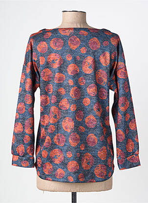 Pull coupe droite manches longues gris FELINO femme