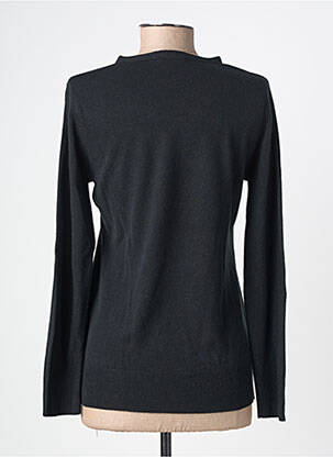 Pull coupe cintrée manches longues noir FELINO femme