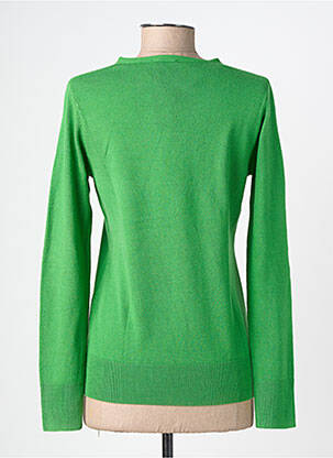 Pull coupe cintrée manches longues vert clair FELINO femme
