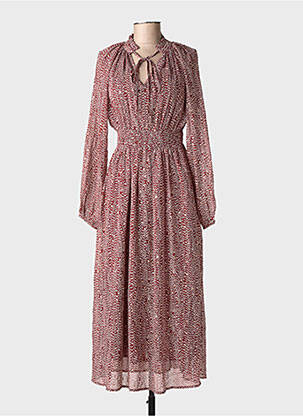 Robe longue manches longues manches longues rouge MOLLY BRACKEN femme