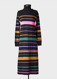 Robe pull stretch manches longues noir LOLA ESPELETA femme