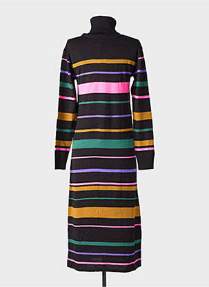 Robe pull stretch manches longues noir LOLA ESPELETA femme