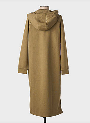 Robe mi-longue manches longues manches longues vert TIMEZONE femme