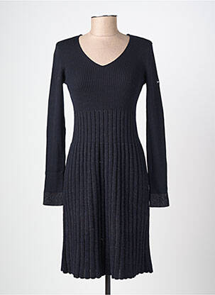 Robe pull col v manches longues bleu SAINT JAMES femme