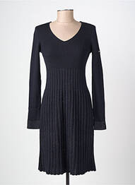 Robe pull col v manches longues bleu SAINT JAMES femme