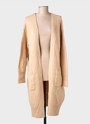 Gilet manches longues stretch beige LOLA ESPELETA femme