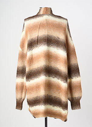 Gilet manches longues stretch marron LOLA ESPELETA femme