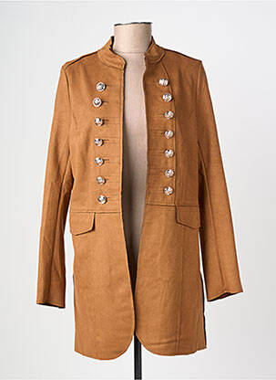 Manteau long coupe cintrée sans capuche marron MOLLY BRACKEN femme