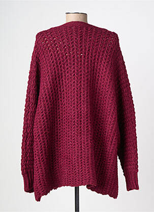Gilet manches longues resserrée sur le bas rouge MOLLY BRACKEN femme