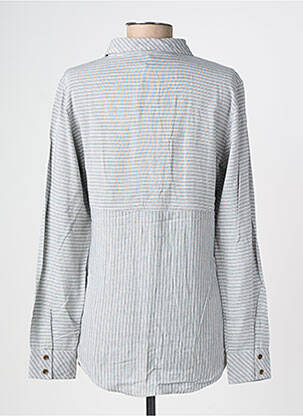 Chemisier coupe cintrée manches longues gris TIMEZONE femme
