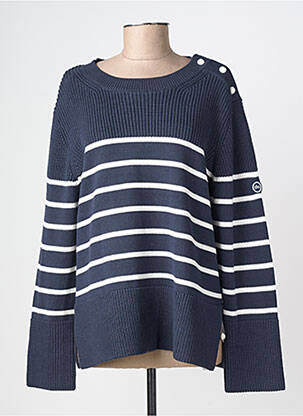 Pull stretch manches longues bleu TBS femme