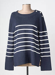 Pull stretch manches longues bleu TBS femme