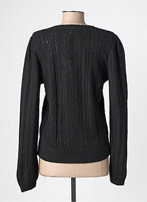 Pull maille ajourée manches longues noir LOLA ESPELETA femme
