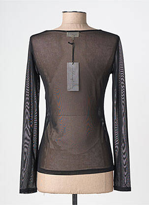 Top coupe cintrée manches longues noir LOLA ESPELETA femme