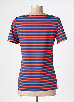T-shirt col v manches courtes bleu SAINT JAMES femme