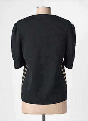 Pull resserrée sur le bas manches courtes noir SAINT JAMES femme