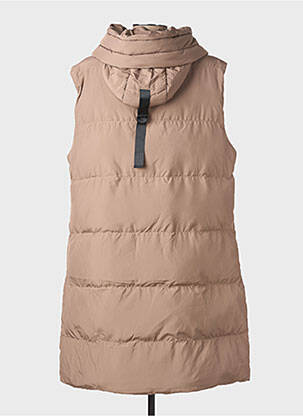 Doudoune poches a capuche marron TIMEZONE femme
