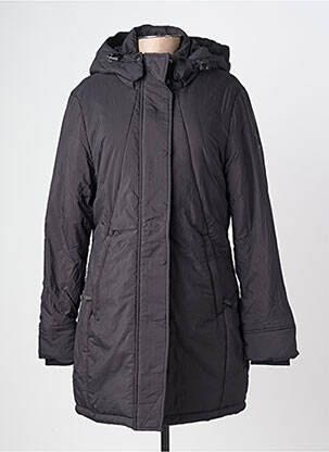 Doudoune poches a capuche noir TIMEZONE femme