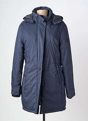 Doudoune poches a capuche bleu TIMEZONE femme