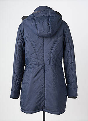 Doudoune poches a capuche bleu TIMEZONE femme