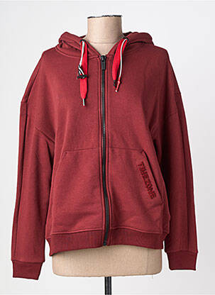 Veste casual col rond rouge TIMEZONE femme
