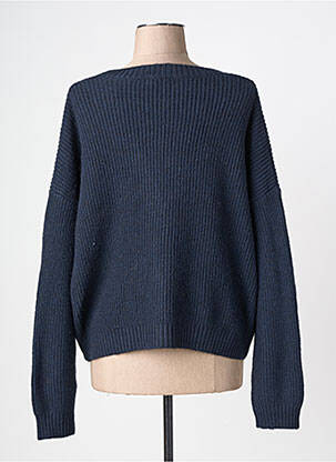 Gilet manches longues stretch bleu TBS femme