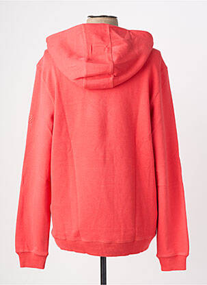 Sweat-shirt à capuche tissage jersey manches longues orange TIMEZONE homme