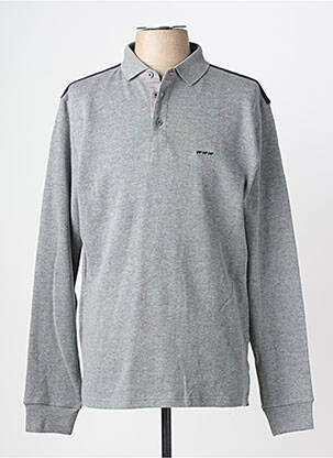 Pull stretch manches longues gris MISE AU GREEN homme