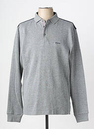Pull stretch manches longues gris MISE AU GREEN homme