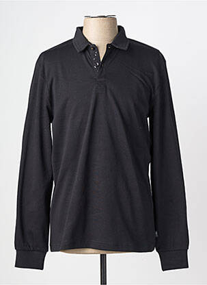 Polo manches longues manches longues noir TBS homme