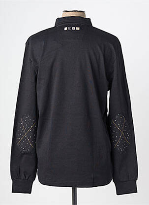 Polo manches longues manches longues noir TBS homme