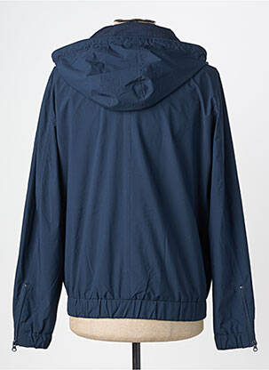 Coupe-vent finition intérieure doublure satiné a capuche bleu TIMEZONE homme