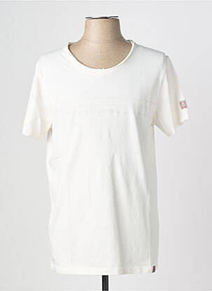 T-shirt stretch manches courtes beige TIMEZONE homme