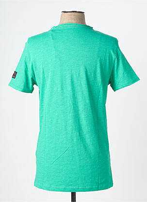 T-shirt coupe cintrée manches courtes vert TIMEZONE homme