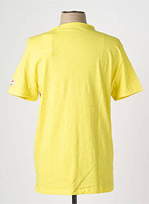 T-shirt coupe cintrée manches courtes jaune TIMEZONE homme