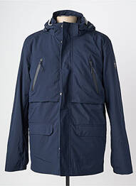 Parka manches longues a capuche bleu TBS homme