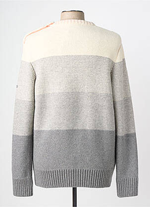 Pull stretch manches longues gris SAINT JAMES homme