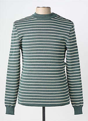 Pull stretch manches longues vert SAINT JAMES homme