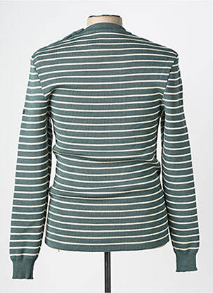 Pull stretch manches longues vert SAINT JAMES homme