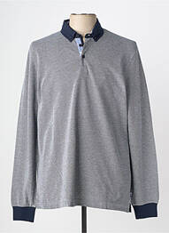 Polo manches longues manches longues bleu TBS homme
