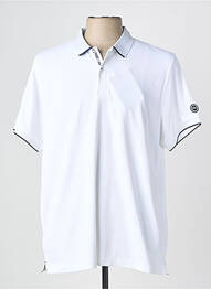 Polo stretch manches courtes blanc TBS homme