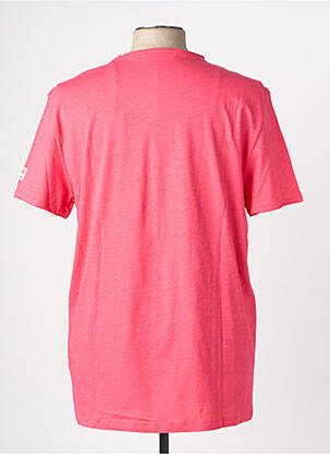 T-shirt stretch manches courtes rose TIMEZONE homme