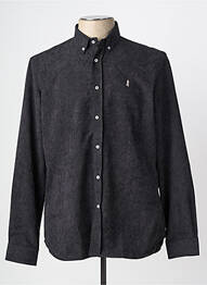 Chemise manches longues poignets boutonnés noir MCLASSICS homme