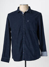 Chemise manches longues poignets boutonnés bleu TBS homme