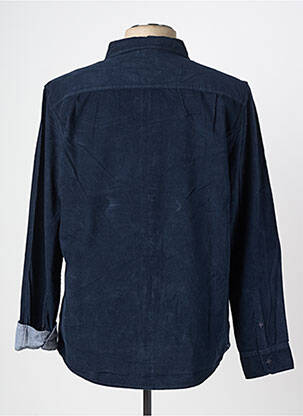 Chemise manches longues poignets boutonnés bleu TBS homme