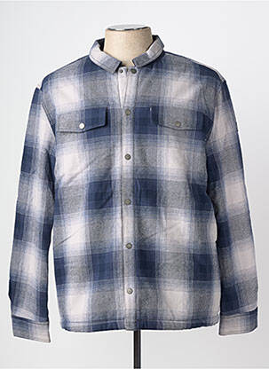 Veste casual fermeture boutonnée sur le devant bleu TBS homme
