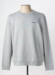 Sweat-shirt stretch manches longues gris MISE AU GREEN homme