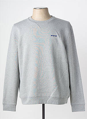 Sweat-shirt stretch manches longues gris MISE AU GREEN homme