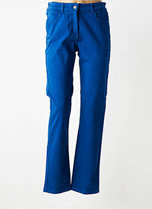 Jeans coupe slim stretch taille normale bleu SAINT JAMES femme